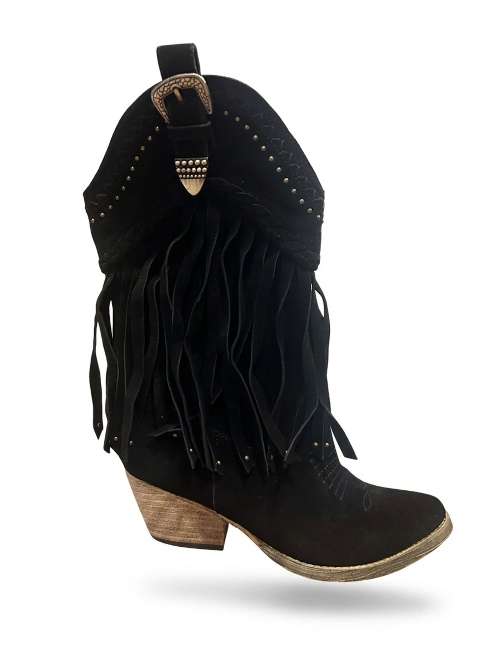 Very Volatile Los Angeles Womens Boots Fringe Western Cowboy Style Leather 6.5‎ - Picture 2 of 5